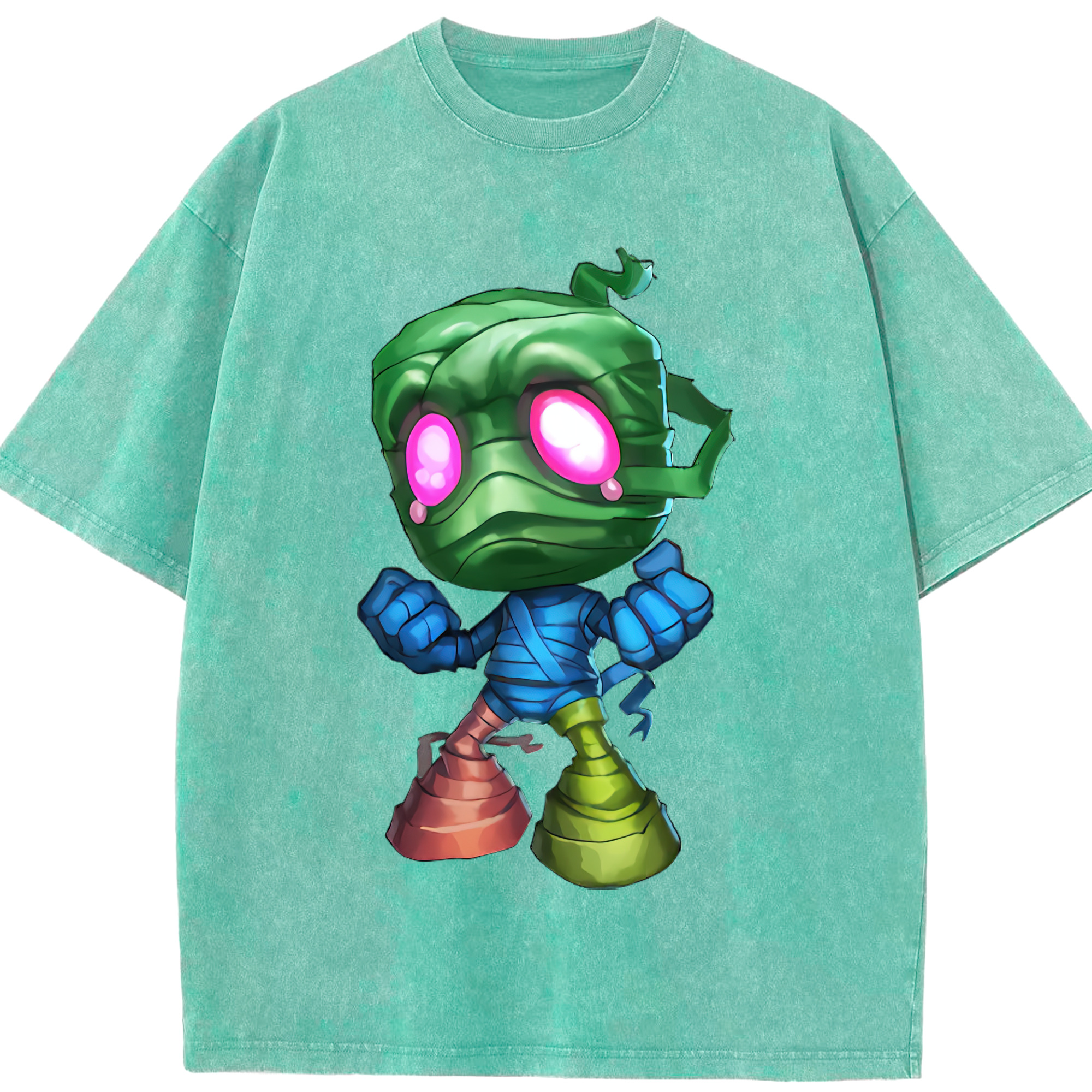 リーグ・オブ・レジェンド League of Legends LOL 綿100% ヴィンテージ風 半袖Tシャツ（フロントプリント）